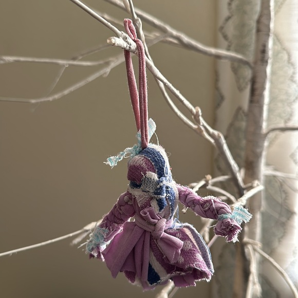 Handcrafted Ragdoll Ornaments Upcycled Material - Picture 5 of 6